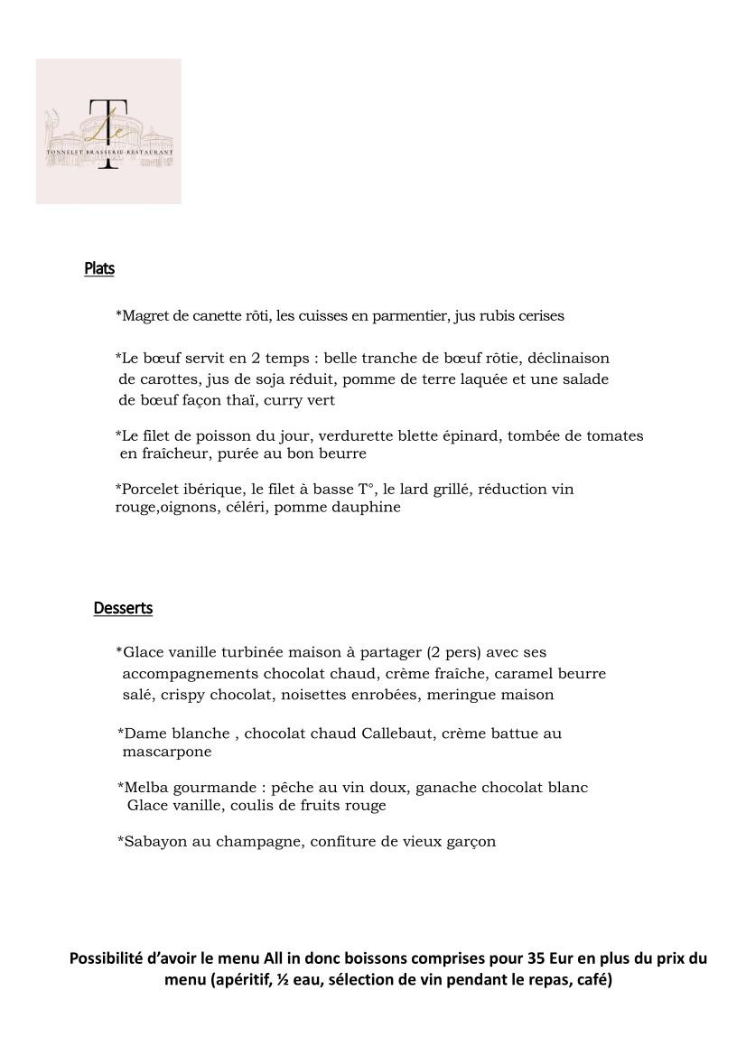 Menu carte p2 juillet 2025 tonnelet